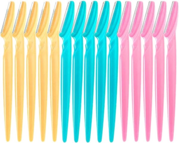 15pcs Eyebrow Razors for Women With Precision Cover